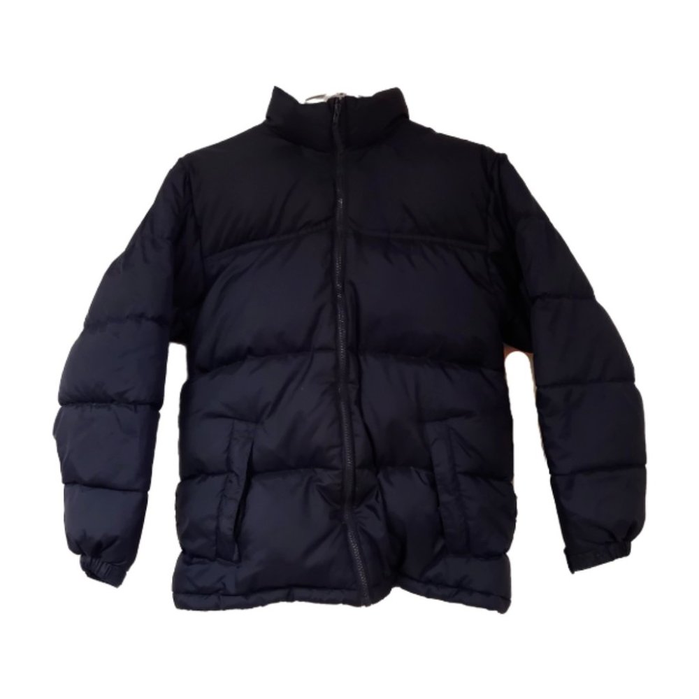 Steve & Barry's Double Down Juniors 18-20 Blue Puffer Full Zip Jacket Coat Unsex